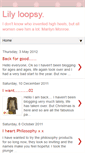 Mobile Screenshot of lilyloopsy.blogspot.com