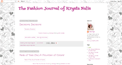 Desktop Screenshot of fashionjournal-of-krystanalis.blogspot.com