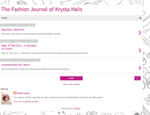 Tablet Screenshot of fashionjournal-of-krystanalis.blogspot.com