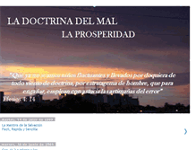 Tablet Screenshot of ladoctrinadelmal.blogspot.com