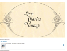 Tablet Screenshot of lovecharlesvintage.blogspot.com