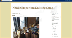 Desktop Screenshot of knittingcamp.blogspot.com