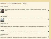 Tablet Screenshot of knittingcamp.blogspot.com