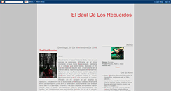 Desktop Screenshot of bauldelosrecuerdos1.blogspot.com