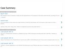 Tablet Screenshot of casessummary.blogspot.com