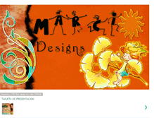 Tablet Screenshot of marcisdesigns.blogspot.com