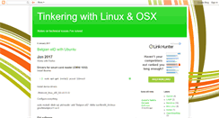 Desktop Screenshot of linux-tinkering.blogspot.com