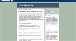 Desktop Screenshot of nursingcomplexity.blogspot.com