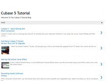 Tablet Screenshot of cubase5tutorial.blogspot.com