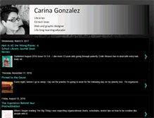 Tablet Screenshot of librariancarina.blogspot.com