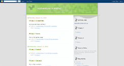 Desktop Screenshot of addventureinmaths.blogspot.com