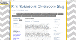 Desktop Screenshot of mrsrobinsonsclassroomblog.blogspot.com