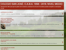 Tablet Screenshot of colegiosanjosenivelmedio.blogspot.com
