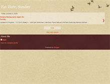 Tablet Screenshot of eatheresunday.blogspot.com