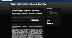 Desktop Screenshot of pharmacy-is-sorcery.blogspot.com