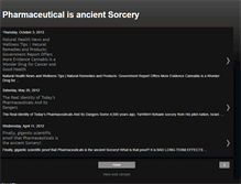 Tablet Screenshot of pharmacy-is-sorcery.blogspot.com