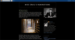 Desktop Screenshot of misscrailsruminations.blogspot.com