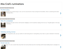 Tablet Screenshot of misscrailsruminations.blogspot.com