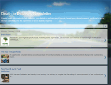 Tablet Screenshot of diabetesnewsletter.blogspot.com