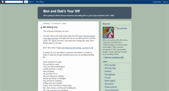 Desktop Screenshot of benanddebsyearoff.blogspot.com