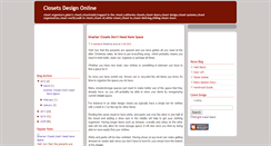 Desktop Screenshot of closet-design2009.blogspot.com