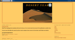 Desktop Screenshot of desertyear.blogspot.com