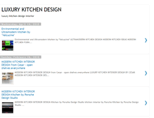 Tablet Screenshot of kitchen-luxury-design.blogspot.com