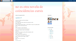 Desktop Screenshot of noesotranoveladecoincidenciascursis.blogspot.com