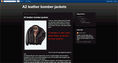 Desktop Screenshot of a2leatherbomberjackets.blogspot.com