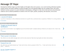 Tablet Screenshot of amessageofhope.blogspot.com