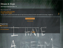 Tablet Screenshot of dreamnhope.blogspot.com