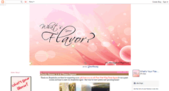 Desktop Screenshot of iheartmyflavor.blogspot.com