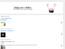 Tablet Screenshot of cakesandantlers.blogspot.com