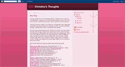 Desktop Screenshot of christinasthoughts-linda17.blogspot.com