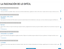 Tablet Screenshot of lafascinaciondelodificil.blogspot.com