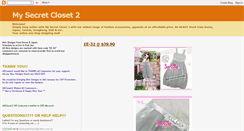 Desktop Screenshot of mysecretcloset2.blogspot.com