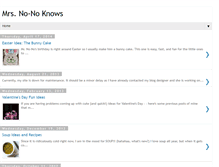 Tablet Screenshot of mrsnonoknows.blogspot.com