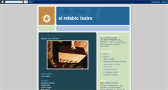 Desktop Screenshot of elretabloteatro.blogspot.com