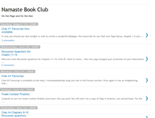 Tablet Screenshot of namastebookclub.blogspot.com