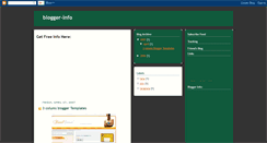 Desktop Screenshot of blogger-info.blogspot.com