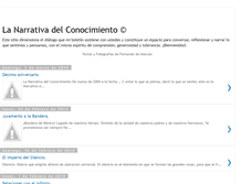 Tablet Screenshot of lanarrativadelconocimiento.blogspot.com