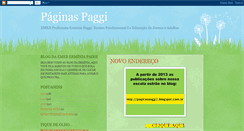 Desktop Screenshot of paginaspaggi.blogspot.com