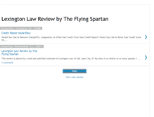 Tablet Screenshot of lexingtonlawreviewbyfs.blogspot.com