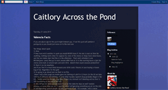 Desktop Screenshot of caitlynandtoryacrossthepond.blogspot.com