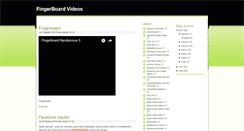 Desktop Screenshot of fingerboardvideos.blogspot.com