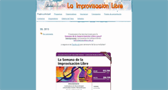 Desktop Screenshot of jornadasdeimprovisacionlibre.blogspot.com