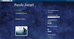 Desktop Screenshot of parole-jocuri-all.blogspot.com