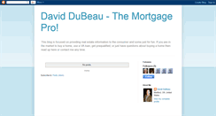 Desktop Screenshot of daviddubeau.blogspot.com