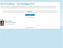 Tablet Screenshot of daviddubeau.blogspot.com