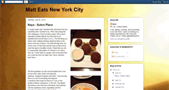 Desktop Screenshot of matteatsnyc.blogspot.com